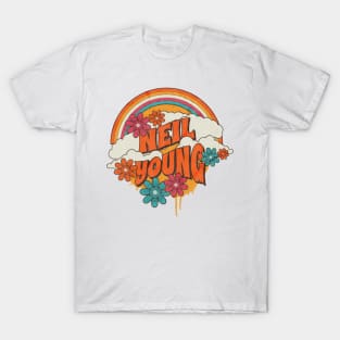 Retro Rainbow - Neil Young T-Shirt